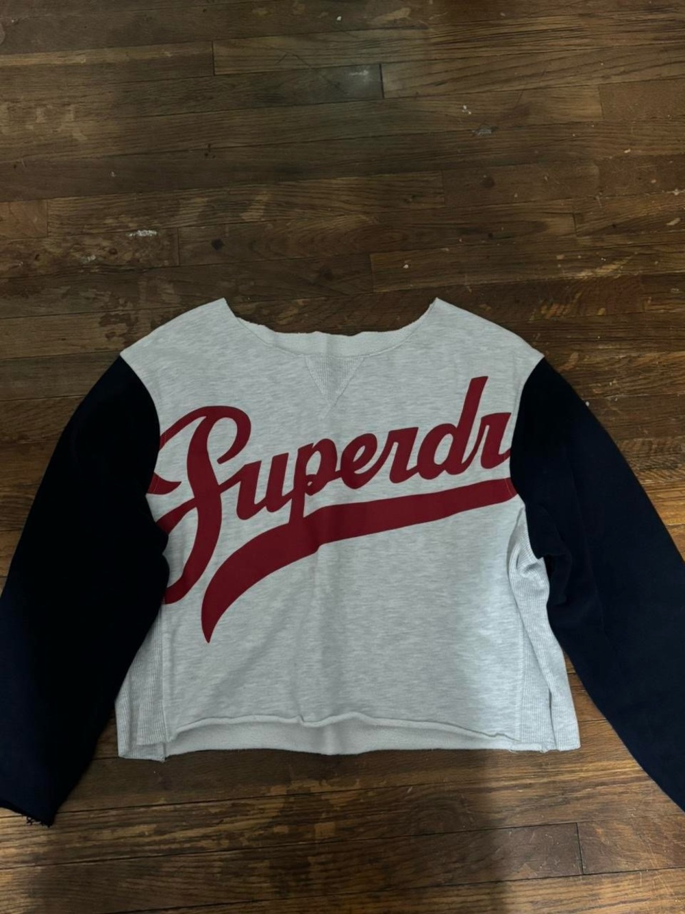superdry off the shoulder sweater